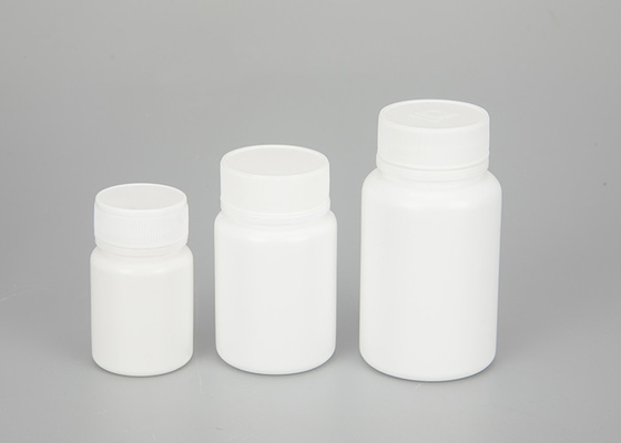 Białe puste plastikowe butelki na leki z zakrętką 30 ml 60 ml 100 ml