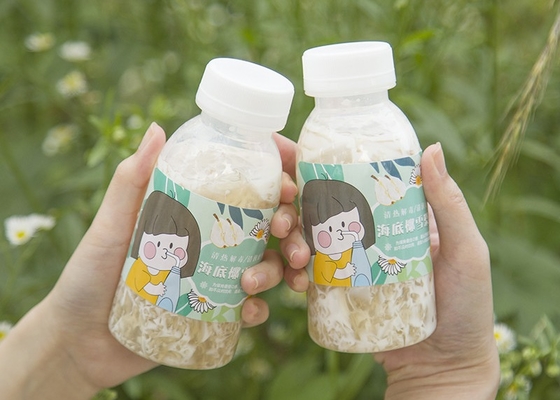 400 ml 14 uncji butelek na herbatę z mleka sojowego Odporna na ciepło kwadratowa plastikowa butelka na sok Juicy