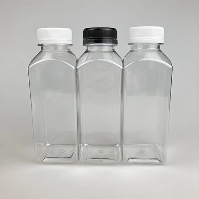 250 ml 350 ml 500 ml butelka soku wolna od BPA Pustka, kwadratowa, plastikowa butelka na napoje PET do pakowania soku