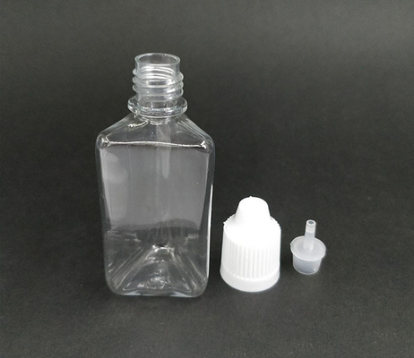 30 ml trójkątnej plastikowej butelki PET z końcówką kroplówki