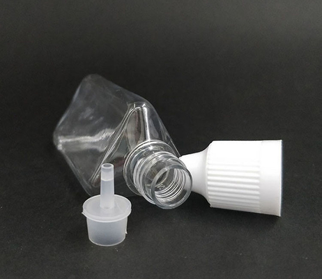 30 ml trójkątnej plastikowej butelki PET z końcówką kroplówki