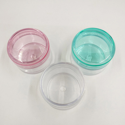 Mini 3 ml 5 g plastikowy pojemnik Wzór kosmetyczny słoik krem do twarzy krem do oczu opakowanie 5 ml słoik kosmetyczny Z kolorową pokrywą
