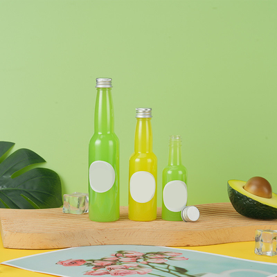 Zalecamy 50ml PET plastikowe butelki sok naturalny soki logo na butelkach Niestandardowe etykiety na butelki soku w magazynie