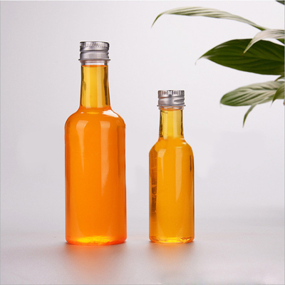 Zalecamy 50ml PET plastikowe butelki sok naturalny soki logo na butelkach Niestandardowe etykiety na butelki soku w magazynie
