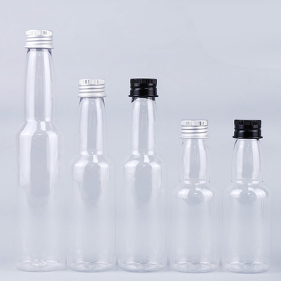 Zalecamy 50ml PET plastikowe butelki sok naturalny soki logo na butelkach Niestandardowe etykiety na butelki soku w magazynie