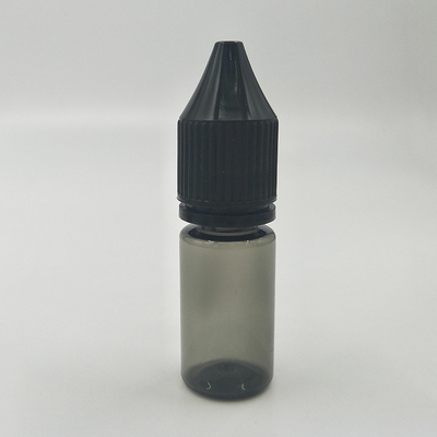 10 ml przejrzyste butelki z tworzyw sztucznych dla zwierząt domowych z biało-czarną czapką zabezpieczoną przed naruszeniami