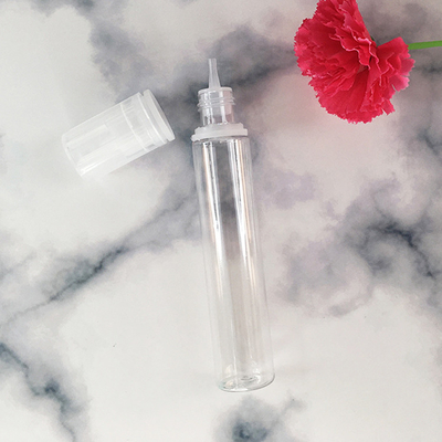 20 ml PET Biały Przejrzystość Z Czarną Koperką Plastic Flask For Juice Oil Tamper Evident