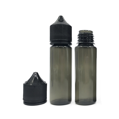 50 ml squeezable liquid PET dropper bottle with black or white lid/ cap (Sciszczalna butelka z płynnym kropelnikiem PET z czarną lub białą pokrywką/ czapką)