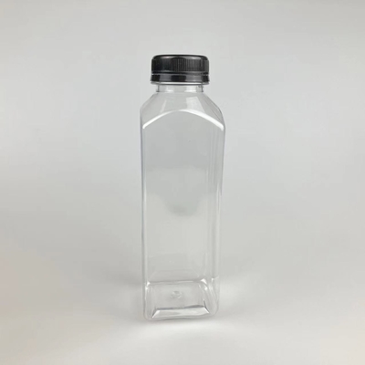 60 ml 120 ml 250 ml 350 ml 500 ml kwadratowa butelka z sokiem z czarną pokrywą
