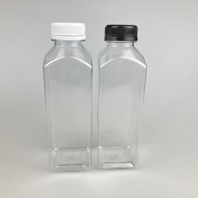 60 ml 120 ml 250 ml 350 ml 500 ml kwadratowa butelka z sokiem z czarną pokrywą