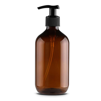 Powtórnie wypełnia się 16 oz pusty bursztynowy 500 ml plastikowy butelka z PET z pompą do szamponu