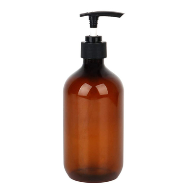Powtórnie wypełnia się 16 oz pusty bursztynowy 500 ml plastikowy butelka z PET z pompą do szamponu