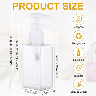 50 ml sztucznych butelek z nawilżaczem idealnie nadaje się do kremów nawilżających