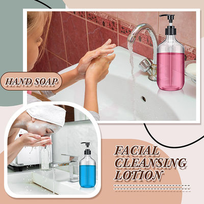 120 ml 250 ml 300 ml 500 ml Plastikowe butelki na balsam z zamknięciem typu flip-top i trwałymi odmianami tworzyw sztucznych PMMA do produktów do pielęgnacji skóry