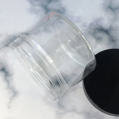 100 ml 8 oz 500 ml 1000 ml przejrzysty plastikowy pojemnik do przechowywania zwierząt domowych pojemnik kosmetyczny klasy spożywczej z pokrywą