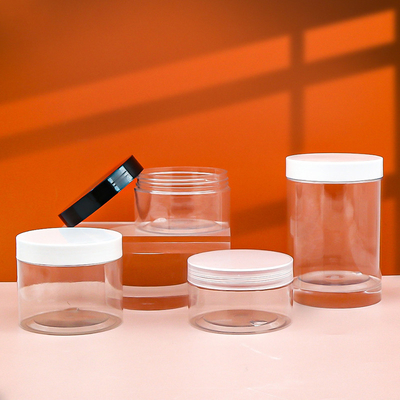 280 ml Przejrzysty plastikowy pojemnik słoik kosmetyczny z pokrywkami