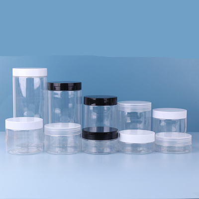 280 ml Przejrzysty plastikowy pojemnik słoik kosmetyczny z pokrywkami