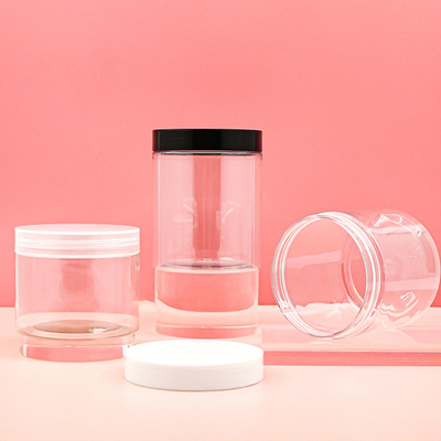 Niska cena hurtowa Pusty 200 ml Jasny PET 500 ml 300 ml 800 ml Plastic Jar Container For Food Cosmetics