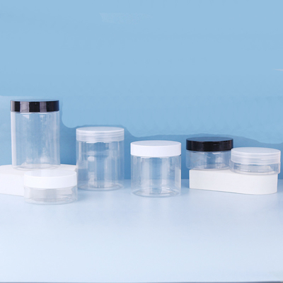 280 ml Przejrzysty plastikowy pojemnik słoik kosmetyczny z pokrywkami
