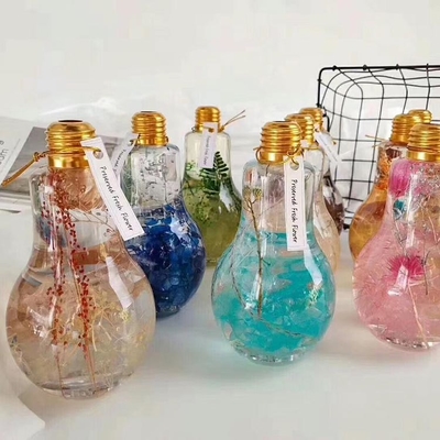 500 ml plastikowa żarówka w kształcie żarówki butelka soku z aluminiową czapką żarówka w kształcie żarówki plastikowa butelka napojów