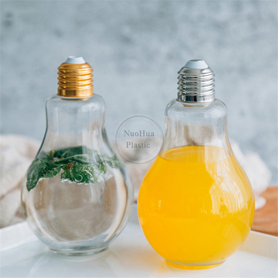 Nowy produkt 100 ml 200 ml 250 ml plastikowa butelka z żarówką do napojów soku