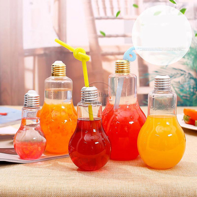 Sprzedaż hurtowa na zamówienie Cold Press Wysoki Okrągły Próbka Plastikowe Butelki Do Soków 12pz Plastikowe Butelki Do Soków