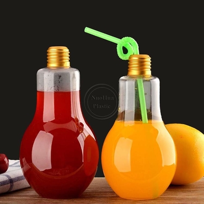 Sprzedaż hurtowa na zamówienie Cold Press Wysoki Okrągły Próbka Plastikowe Butelki Do Soków 12pz Plastikowe Butelki Do Soków