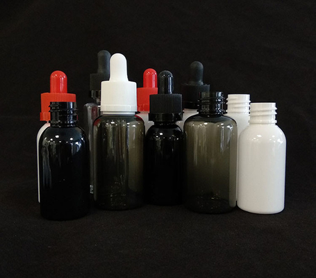 Niestandardowe logo butelki kroplówkowe zestaw Przejrzysty Czarny Różne rozmiary 10ml-120ml Gładka powierzchnia 5000 sztuk