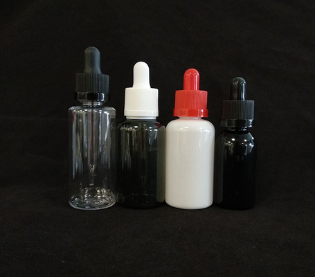 Niestandardowe logo butelki kroplówkowe zestaw Przejrzysty Czarny Różne rozmiary 10ml-120ml Gładka powierzchnia 5000 sztuk