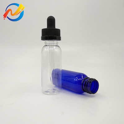 15 ml Logo na zamówienie Plastic Dropper Flasks Gładka powierzchnia Przejrzysty Czarny