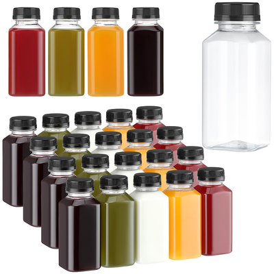 Plastikowe butelki do herbaty z mlekiem o kwadratowej, okrągłej kształcie z przejrzystym uchwytem pojemnością 120 ml 250 ml 350 ml 500 ml