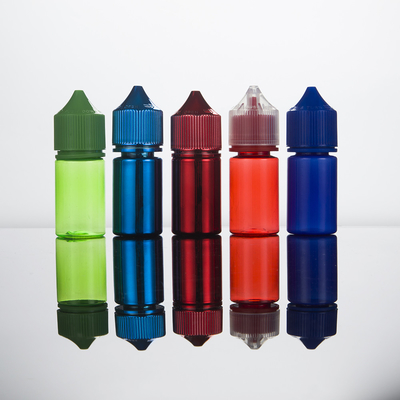 Dostosowywalne butelki z kroplówką PET o pojemności 10 ml-100 ml z Childproof Screw Cap