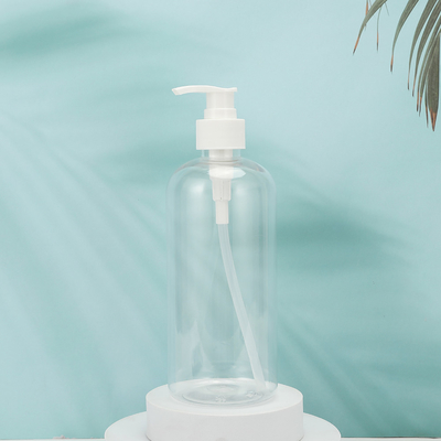 Okrągłe butelki z plastikowymi płynami PMMA, kształt do dostosowania, obroża PET, pokrycie UV, pokrycie elektroplastycznym 250 ml-500 ml