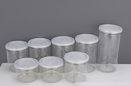 Pojemniki z plastikowych słoików o niestandardowym logo z aluminiową pokrywą i technologią uszczelniającą czułą na ciśnienie