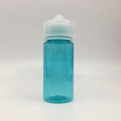 100 ml przezroczysty okrągły butelka z płynem E z zabezpieczoną przed dziećmi czapką
