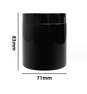 Gorąca sprzedaż 30ml 50ml 100ml 120ml 150ml Matte Black Forest plastikowe słoiki z pokrywkami