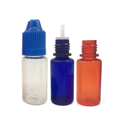 Przejrzysty butelka płynna 10 ml 15 ml 30 ml 60 ml 80 ml 100 ml PET E z dostosowanym logo na ekranie