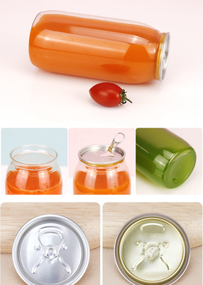Bezciekowe izolowane plastikowe butelki na herbatę z mlekiem kwadratowe okrągłe przejrzyste śruby na pokrywie 120 ml 250 ml 350 ml 500 ml