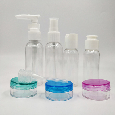 Przejrzyste UV elektroplacowane plastikowe butelki z kapsułkami z okładką do opakowań w 30 ml, 50 ml i 60 ml
