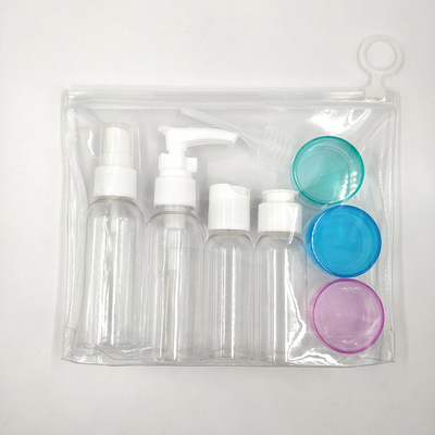 Przejrzyste UV elektroplacowane plastikowe butelki z kapsułkami z okładką do opakowań w 30 ml, 50 ml i 60 ml