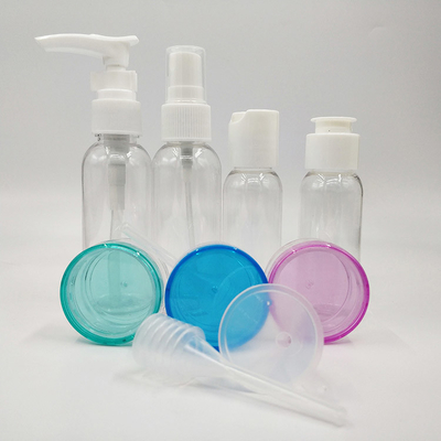 Przejrzyste UV elektroplacowane plastikowe butelki z kapsułkami z okładką do opakowań w 30 ml, 50 ml i 60 ml