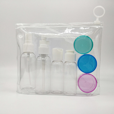 Przejrzyste UV elektroplacowane plastikowe butelki z kapsułkami z okładką do opakowań w 30 ml, 50 ml i 60 ml