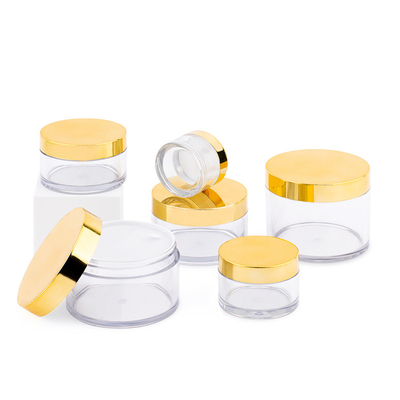 10 ml-150 ml jasnego plastikowego okrągłego słoika kremowego z szczelnym uszczelnieniem