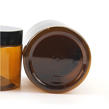 PET Plastic Jar 1oz 2oz 4oz 6oz 8oz 12oz 16oz Jasne szerokoustne plastikowe słoiki z aluminiowymi pokrywkami