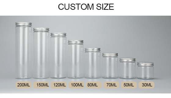 7oz 8oz przejrzyste plastikowe pojemniki z opcjami dostosowywania