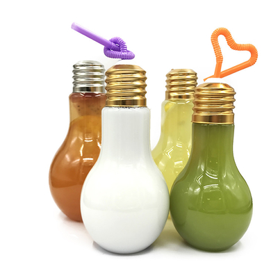 Plastikowe butelki na herbatę z mlekiem z śrubą na pokrywie