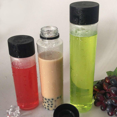 Wielokrotnie używalne plastikowe butelki na herbatę z mlekiem o masie 0,5 kg z pokrywkami