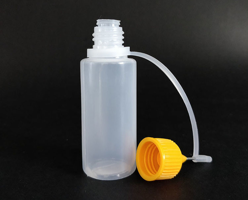 10-120 ml przejrzyste butelki z kropelkami ze śrubokrętnymi czapkami Czarne / przejrzyste