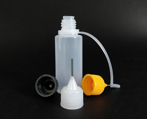 10-120 ml przejrzyste butelki z kropelkami ze śrubokrętnymi czapkami Czarne / przejrzyste