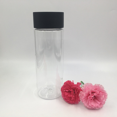250 ml kwadratowych okrągłych plastikowych butelek do herbaty z mlekiem ze śrubą na pokrywie